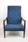 Vintage Blue High Armchair by Edmund Homa, 1970s, Image 3