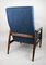 Fauteuil Haut Bleu Vintage par Edmund Homa, 1970s 10