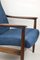 Vintage Blue High Armchair by Edmund Homa, 1970s, Image 5