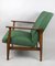 Grüner Vintage Sessel, 1970er 9