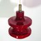 Vintage Blood Red Glass Ceiling Lamp, 1970s 9