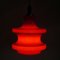Lámpara de techo vintage en rojo sangre, años 70, Imagen 5