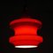 Vintage Blood Red Glass Ceiling Lamp, 1970s, Image 3