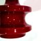 Vintage Blood Red Glass Ceiling Lamp, 1970s 11