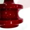 Vintage Blood Red Glass Ceiling Lamp, 1970s, Image 11