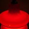 Vintage Blood Red Glass Ceiling Lamp, 1970s 4
