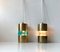 Mid-Century Brass Pendant Lamps with Bohemian Crystal Prisms, 1960s, Set of 2 2