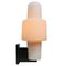 Mid-Century White Opaline & Metal Sconce, Image 2