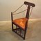 Arts & Crafts Corner Chair with Leather Turned Straps 2