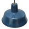 Vintage Industrial Blue Enamel Pendant Lamp 2