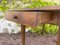 Rustic Solid Oak Table with 2 Drawers, Image 16