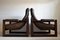 Mid-Century Modern Brazilian Mahogany and Leather Lounge Chairs from Percival Lafer, Set of 2, Image 11