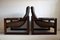 Mid-Century Modern Brazilian Mahogany and Leather Lounge Chairs from Percival Lafer, Set of 2, Image 13