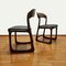 Chaises de Salon Trineau en Cuir Noir de Baumann, France, 1960s, Set de 2 2