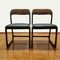 Trineau Dining Chairs in Black Eco Leather from Baumann, France, 1960s, Set of 2 6