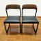 Trineau Dining Chairs in Black Eco Leather from Baumann, France, 1960s, Set of 2 7