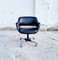 Sedia da scrivania Mid-Century in pelle di Cassina, Italia, anni '60, Immagine 2