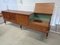 Italian Zebra Wood Sideboard with 2 Doors & 4 Flap Drawers with Bar, 1960s 6