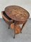 Antiker Nierenförmiger Tisch mit Intarsien 5