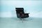 Mid-Century Black Leather Swivel Lounge Chair, 1960s 5