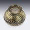 19th Century Thai Solid Silver Gilt & Niello Enamel Betel Bowls, Siam, 1860s, Set of 3 12