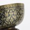 19th Century Thai Solid Silver Gilt & Niello Enamel Betel Bowls, Siam, 1860s, Set of 3 20