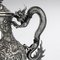 19th Century Chinese Export Solid Silver Tea Set, Woshing, Shanghai, 1890s, Set of 4 26