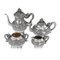 19th Century Chinese Export Solid Silver Tea Set, Woshing, Shanghai, 1890s, Set of 4 1