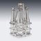 19th Century French Silver Plated & Glass Tantalus Set, 1880s 18