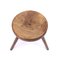 Mid-Century Rustic Oak Work Stool, Image 8