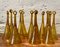 Blown Glass Pomponnette Champagne Flutes from Biot, France, 1960s, Set of 12 1