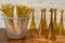 Blown Glass Pomponnette Champagne Flutes from Biot, France, 1960s, Set of 12 2