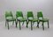 Vintage Green Stacking Dining Chairs by Roland Rainer, Vienna, 1952, Set of 12 1