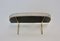 Mid-Century Modern Brass, Black & White Wall Shelf, 1950s 2