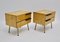 Tables de Chevet Modernes Mid-Century en Erable, Italy, 1960s, Set de 2 3