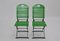 Green Garden or Patio Folding Chairs, 1980s, Set of 10, Image 1