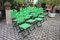 Green Garden or Patio Folding Chairs, 1980s, Set of 10 2