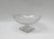 Art Deco Crystal Glass Fruit Bowl with Feet 4