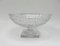 Art Deco Crystal Glass Fruit Bowl with Feet 1