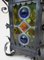 Art Nouveau Arts & Crafts Wrought Iron & Colored Lead Glazing Ceiling Light, Image 32