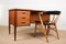 Double-Sided Teak Boomerang Ministry Desk by Göran Strand, Sweden, 1960s, Image 8