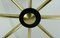 Large Mid-Century Acrylic & Brass Ceiling Lamp with 8 Arms, 1950s, Image 2