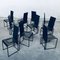 Postmodern Architectural Dining Chairs, Italy, 1980s, Set of 10 14