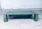 Postmodern Coffee Table in Faux Green Turtle Shell with Brass Inlay, Italy, 1980s 10