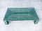 Postmodern Coffee Table in Faux Green Turtle Shell with Brass Inlay, Italy, 1980s 9