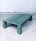 Postmodern Coffee Table in Faux Green Turtle Shell with Brass Inlay, Italy, 1980s 7