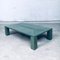 Postmodern Coffee Table in Faux Green Turtle Shell with Brass Inlay, Italy, 1980s 14