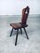 Brutalist Dining Chair Set from Lux-Wood, Belgium, 1960s, Set of 6, Image 7