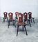 Brutalist Dining Chair Set from Lux-Wood, Belgium, 1960s, Set of 6 21