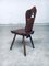 Brutalist Dining Chair Set from Lux-Wood, Belgium, 1960s, Set of 6 5